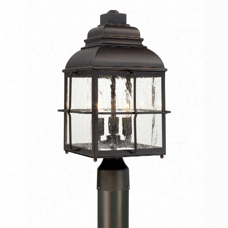 Capital Lighting Lanier 3-light Post Lantern In Old Bronze