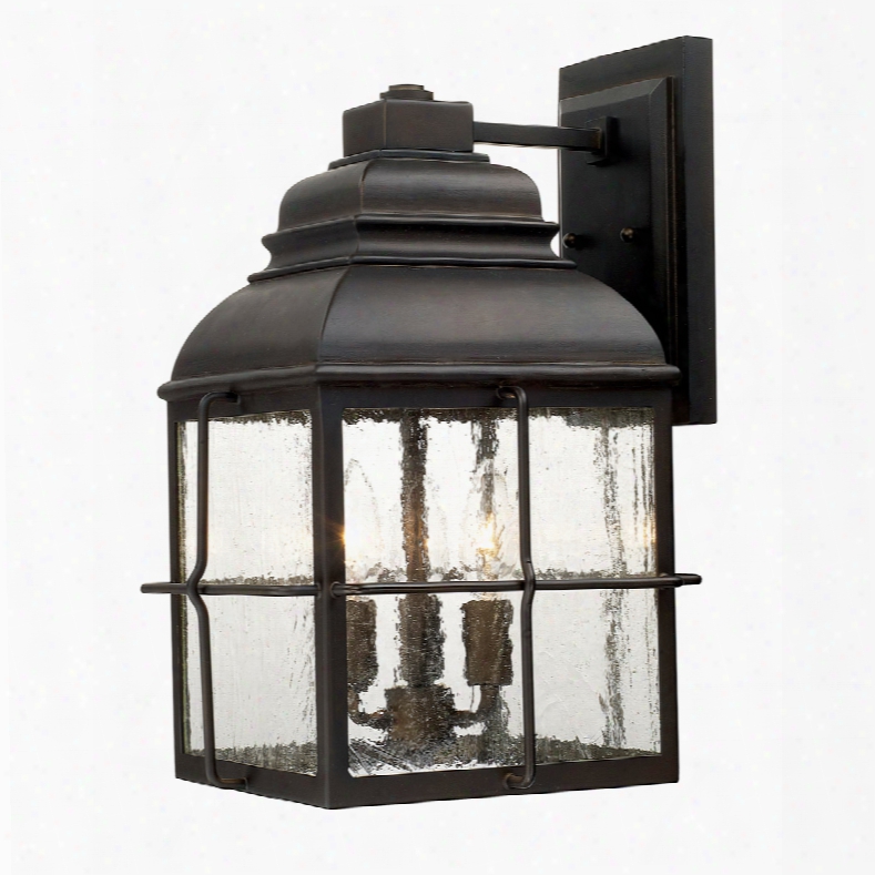 Capital Lighting Lanier 3-light Wall Lantern In Old Bronze