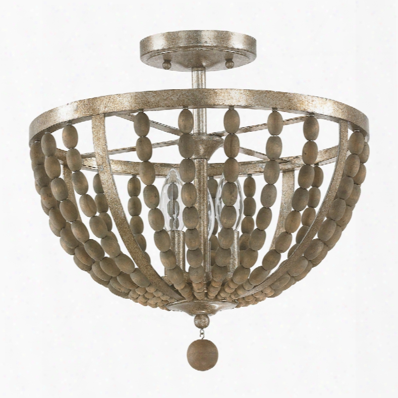 Capital Lighting Lowell 3-light Semi-flush In Tuscan Bronze