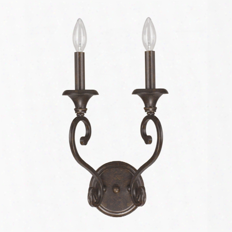 Capital Lighting Maxwell 2-light Sconce In Chesterfield Brown