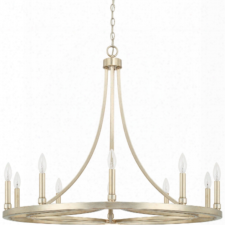 Capital Lighting Mercer 10-light Chandelier In Winte Gold