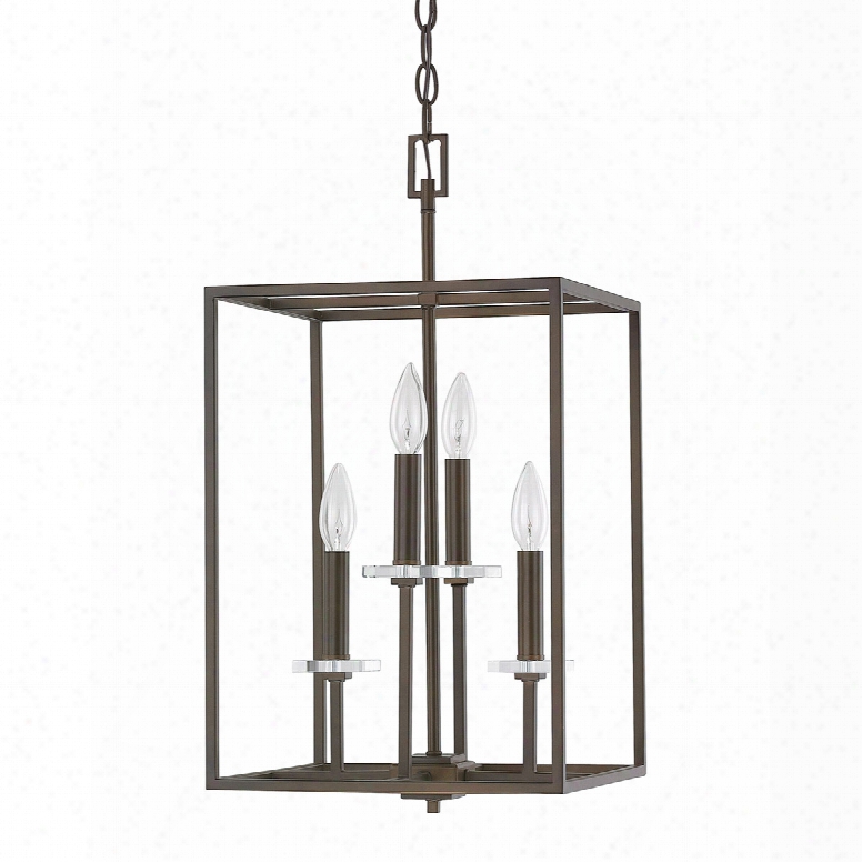 Capital Lighting Morgan 4-light Foyer Pendant In Burnished Bronze