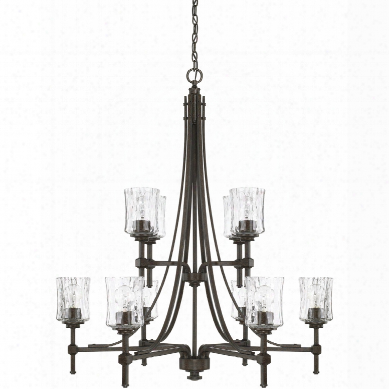 Capital Lighting Porter 10-light Chandelier In Renaissance Brown