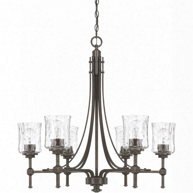 Capital Lighting Porter 6-light Chandelier In Renaissance Brown