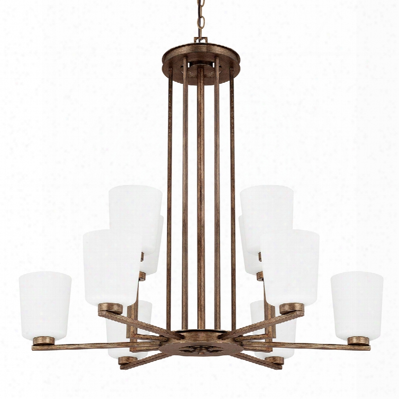 Capital Lighting Reid 10-light Chandelier In Rustic