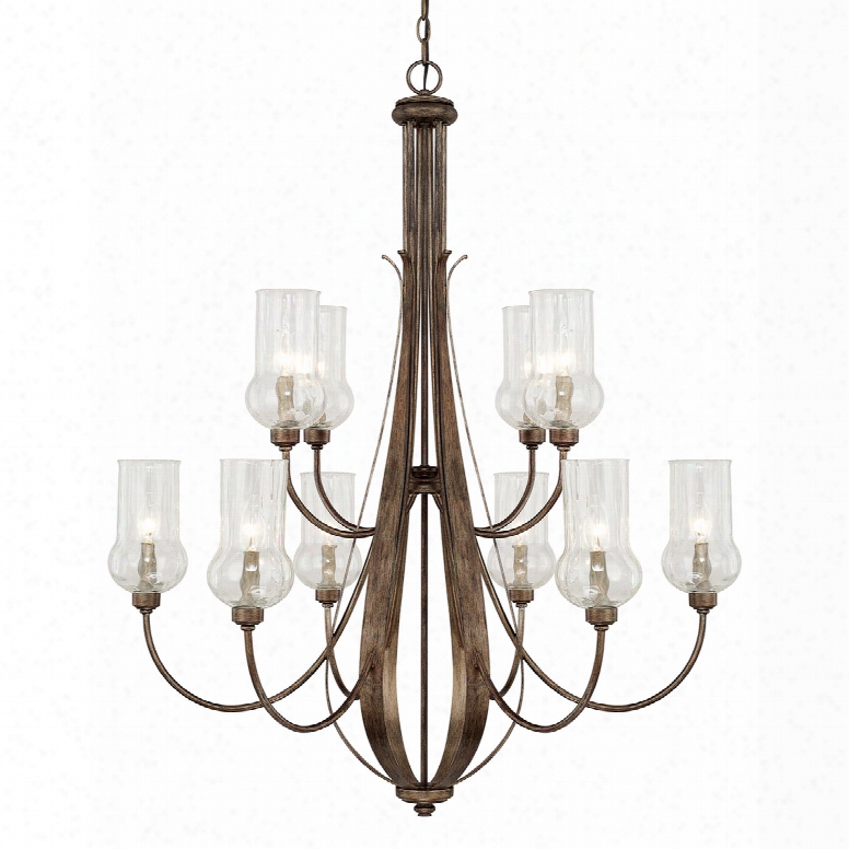 Capital Lighting Rowan 10-light Chandelier In Rustic