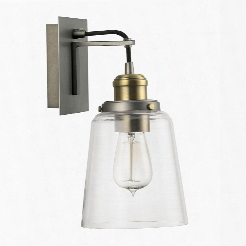 Capital Lighting Signature 1-light Sconce In Graphite With Aged Brass