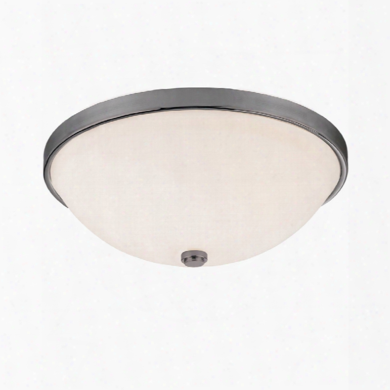 Capital Lighting Signature 3-ligh Flush Mount In Matte Nickel