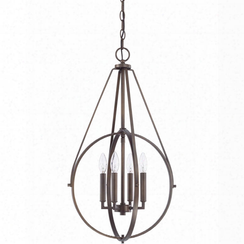 Capital Lighting Signature 4-light Pendant In Burnished Bronze