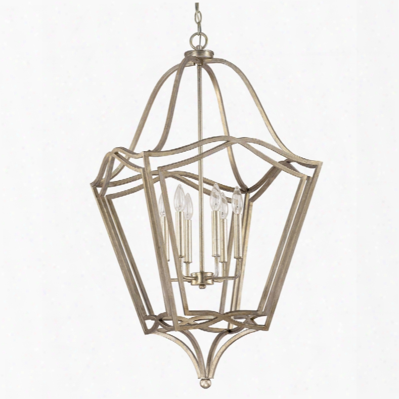 Capital Lighting Signature 6-light Foyer In Winter Gold