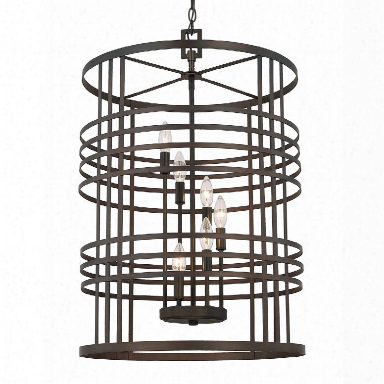 Capital Lighting Ignature 6-light Foyer Pendant In Old Bronze