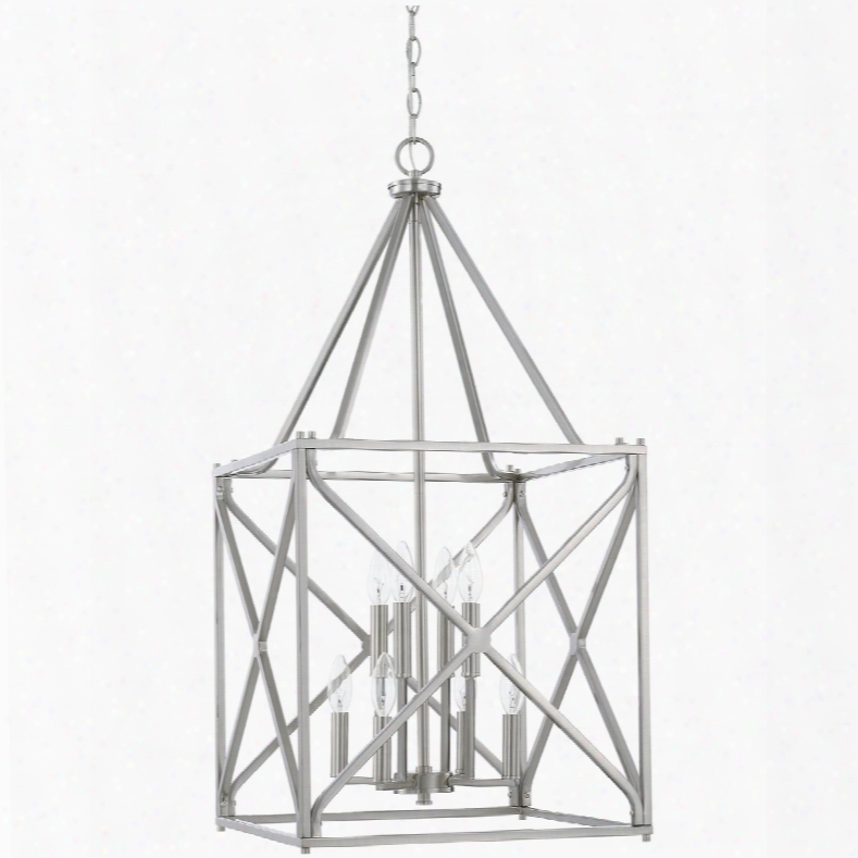 Capital Lighting Signature 8-light Foyer Pnedant In Brushed Nickel