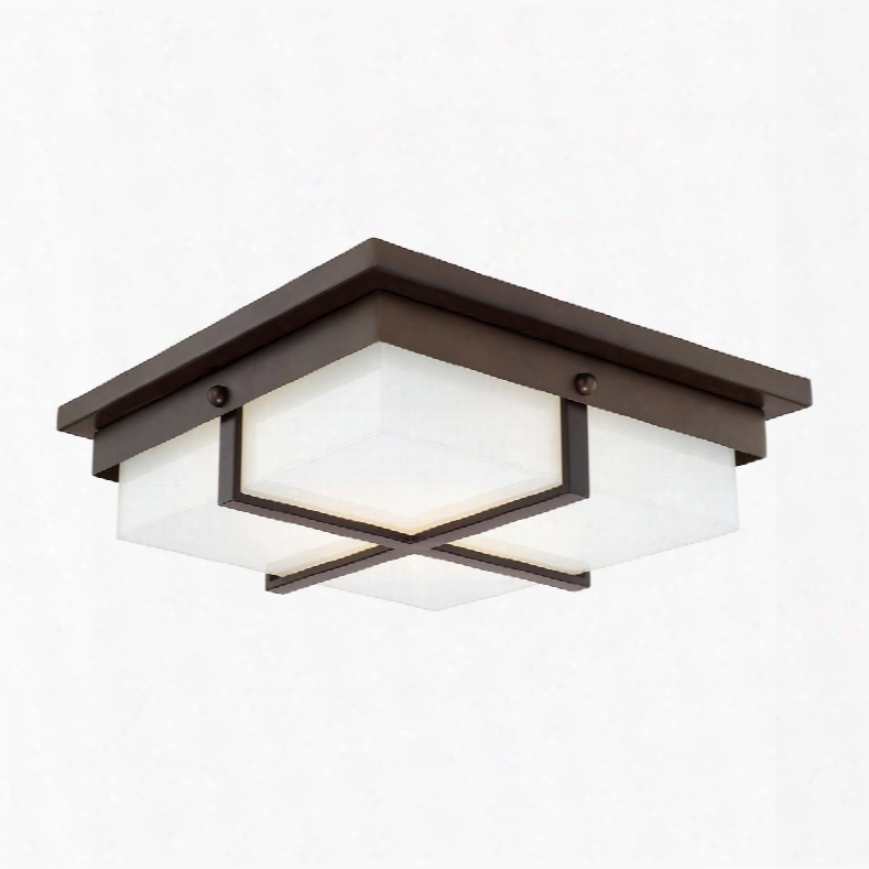 Capital Lighting Signature Led Flush Mount In Burnished Bronze