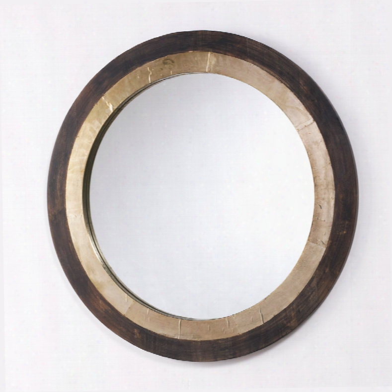 Capital Lighting Signature Round Decorative Wooden Mirror