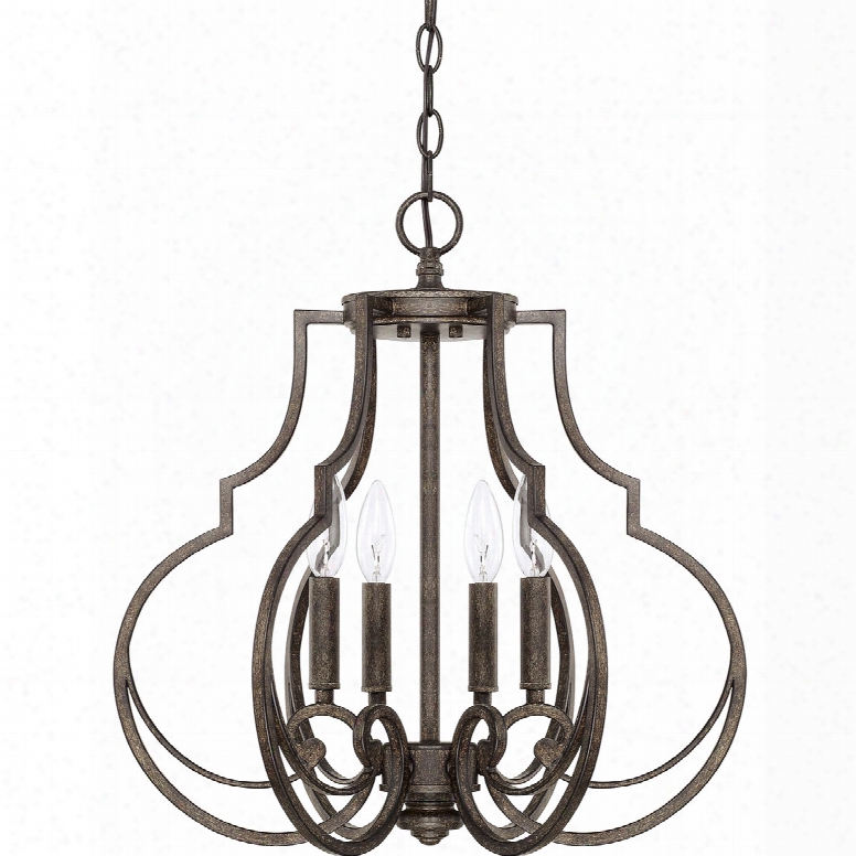 Capital Lighting Sinclaire 4-light Foyer Pendant  In Renaissance Brown