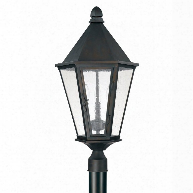 Capital Lighting Spencer 3-light Outdoor Post Lantern In Old Bronze