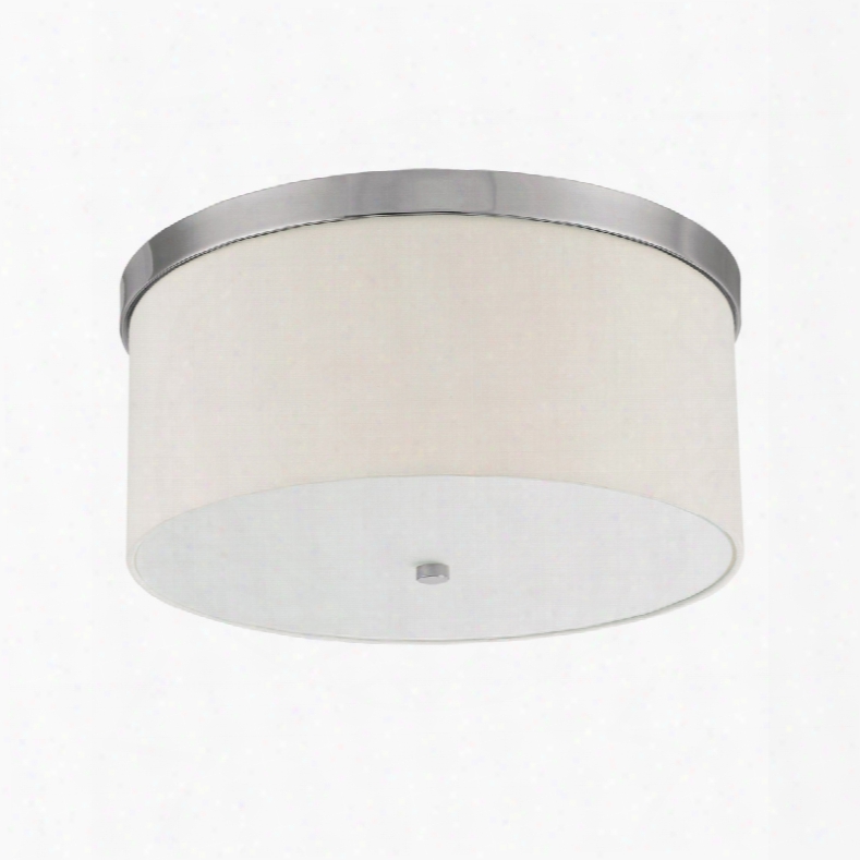 Capital Lighting Studio 3-light Flush Mount In Polished Nickel