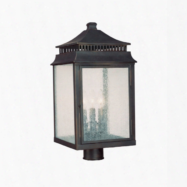 Capital Lighting Sutter Creek 3-light Post Lantern In Old Bronze