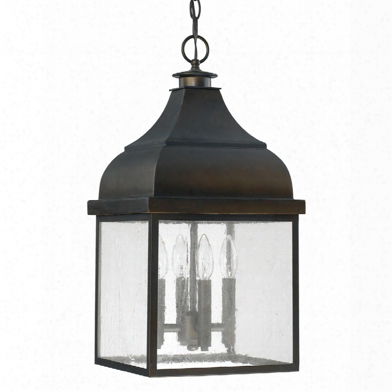 Capital Lighting Westridge 4-light Outdoor Hanging Lantern In Old Bronze