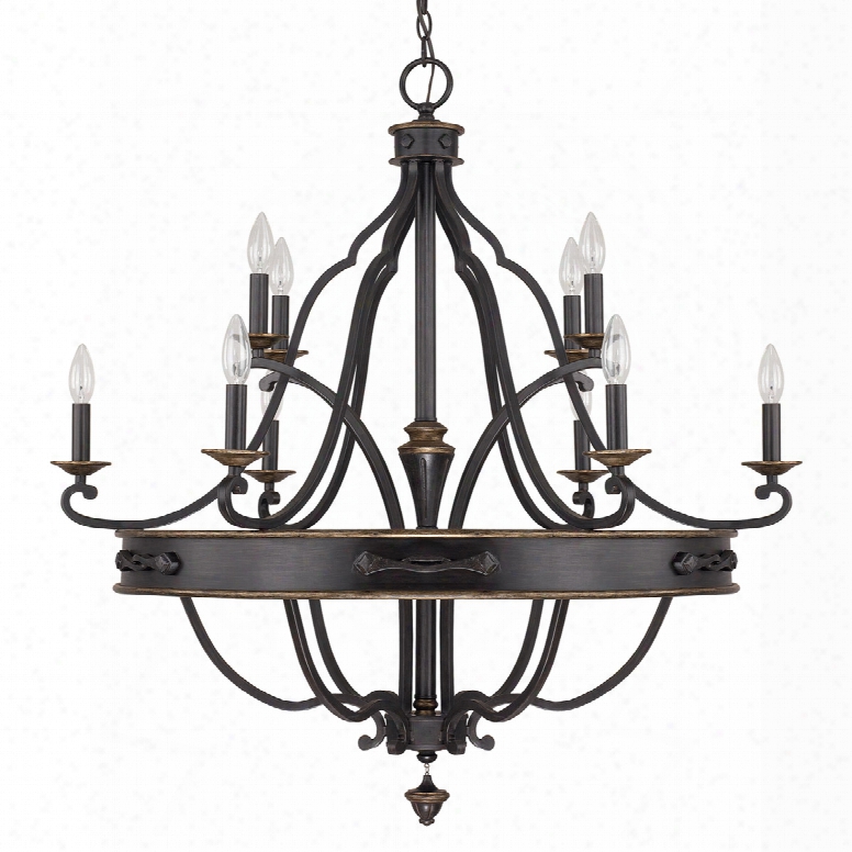 Capital Lighting Wyatt 10-light Chandelier In Surrey