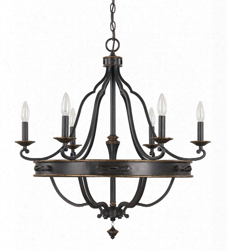 Capital Lighting Wyatt 6-light Chandelier In Surrey