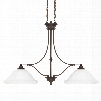 Capital Lighting Belmont 2-Light Island Fixture in Burnished Bronze