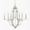 Capital Lighting Blair 6-Light Chandelier in Antique Silver