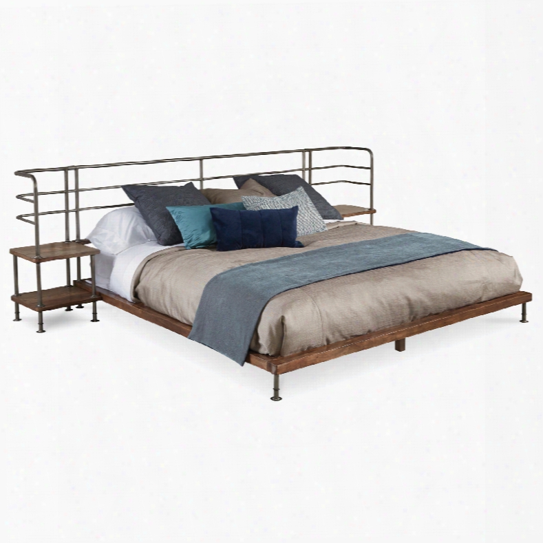 Art Furniture Epicenters Queen Factory Platform Bed With 2 Nightstands