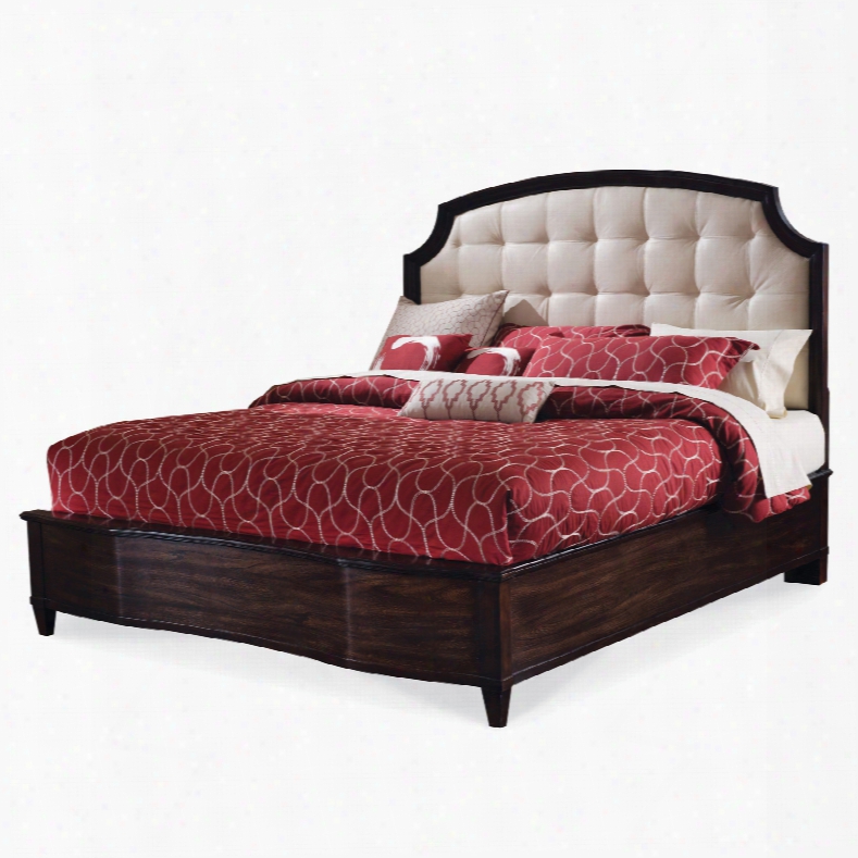 Art Furniture Intrigue Queen Leather Panel Bed