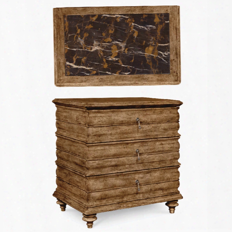 Art Furniture Pavilion Bedside Chest In Rustic Pine