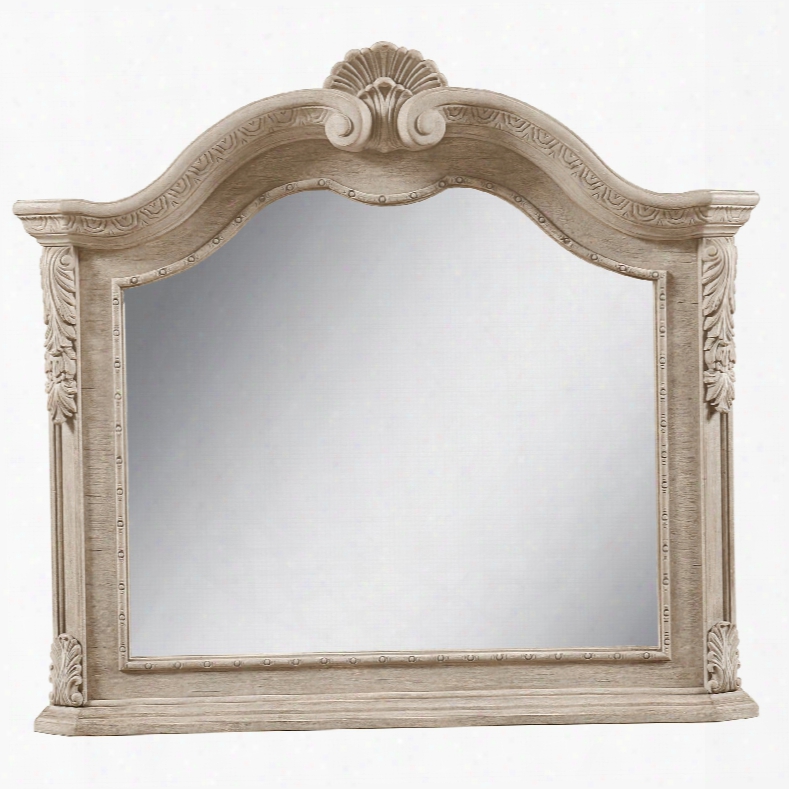 Ar Tfurniture Renaissance Landscape Mirror With White Finish