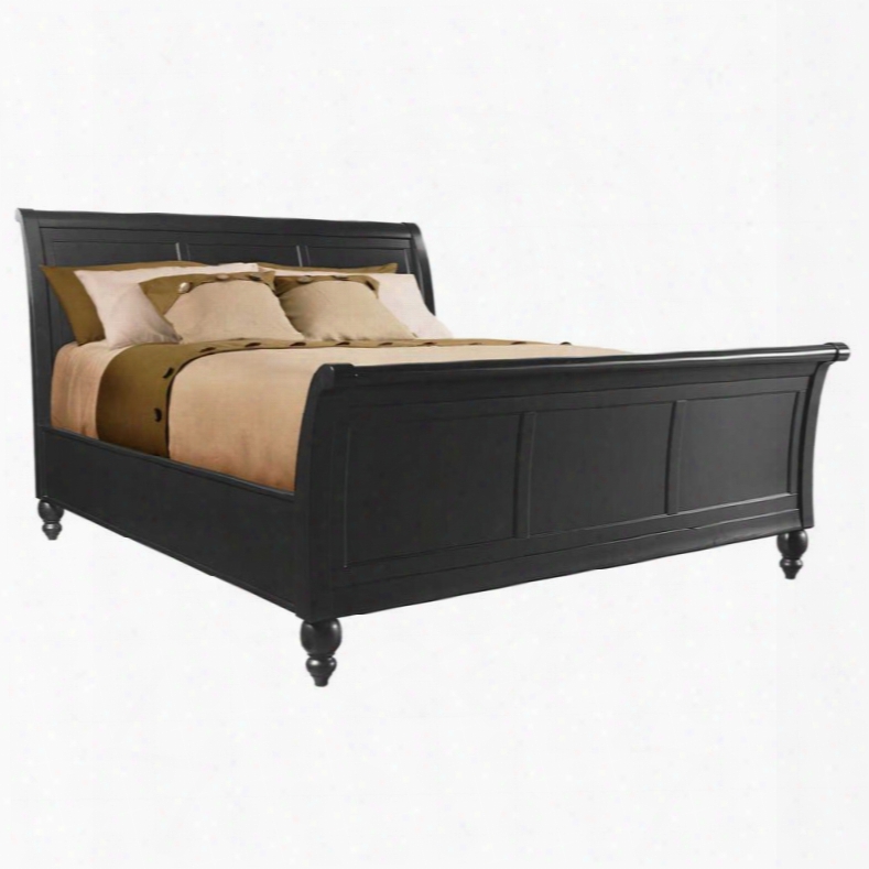 Aspenhome Cambridge King Sleigh Bed In Black