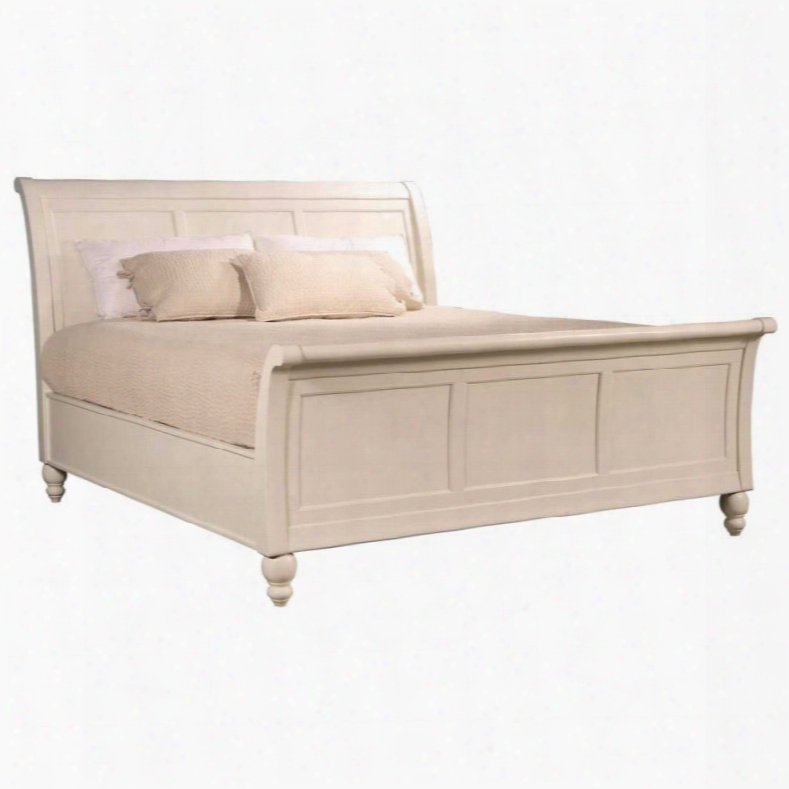 Aspenhome Cambridge Queen Sleigh Bed In Eggshell