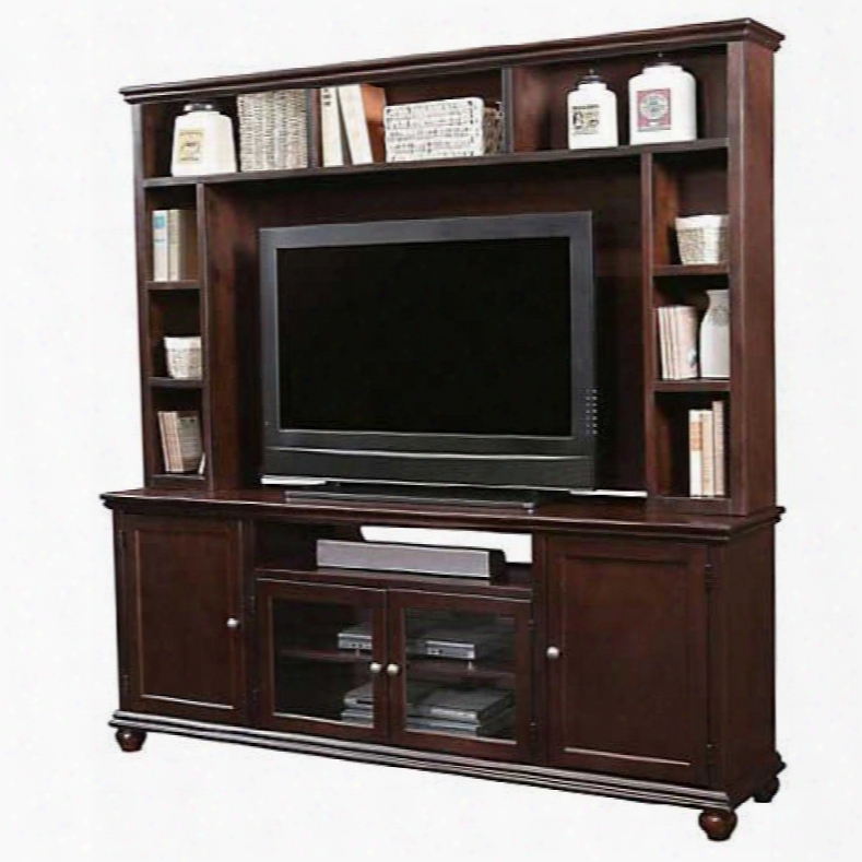 Aspenhome Casual Traditional 76 Inch Console With Hutch In Cherry