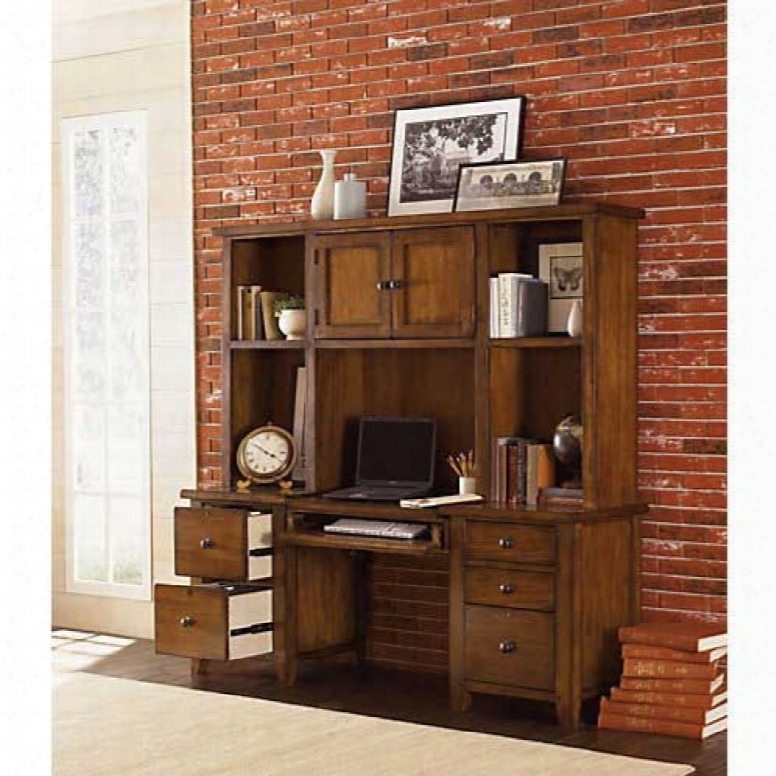 Aspenhome Cross Country Small Modular Desk Wall