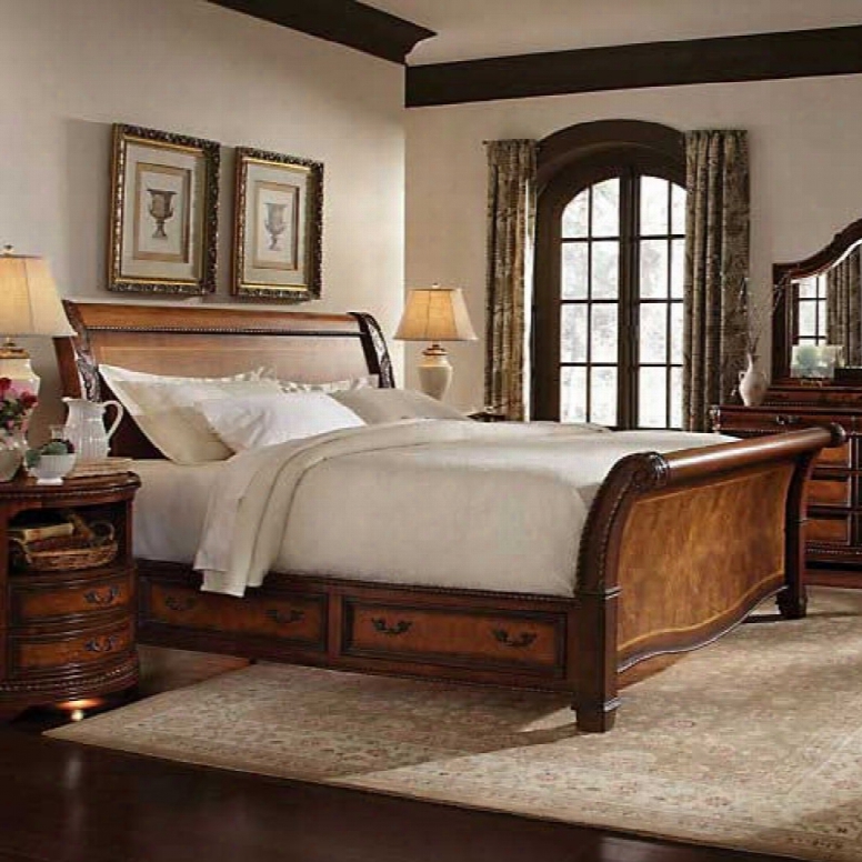 Aspenhome Napa Queen Sleigh Storage Bed