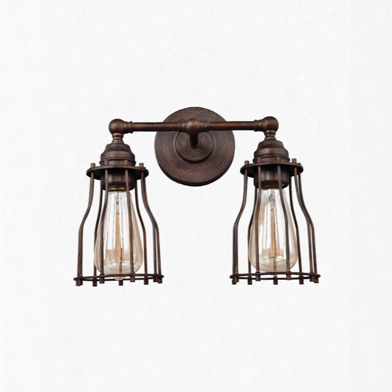 Murray Feiss Calgary 2-light Vanity In Parisian Bronze