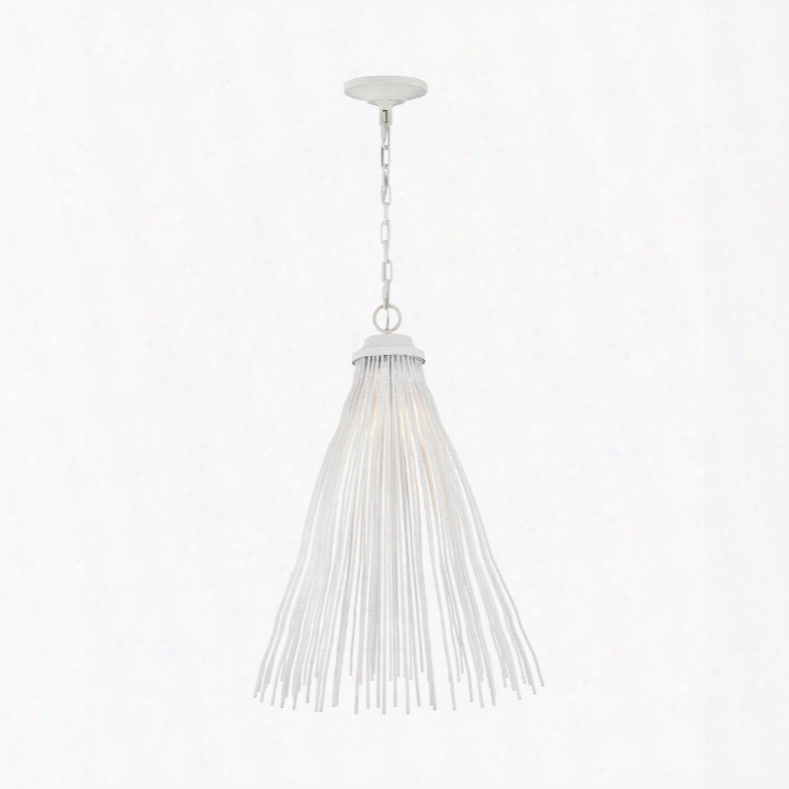 Murray Feiss Kellen 1-light Led Pendant In Plaster White