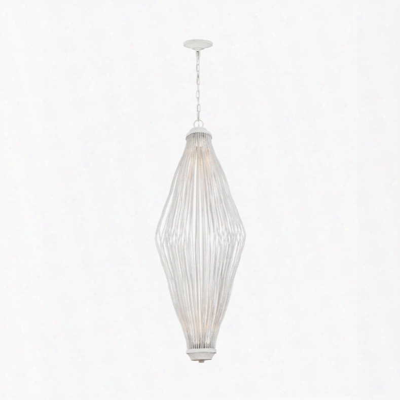 Murray Feiss Kellen 2-light Foyer Chandelier In Plaster White