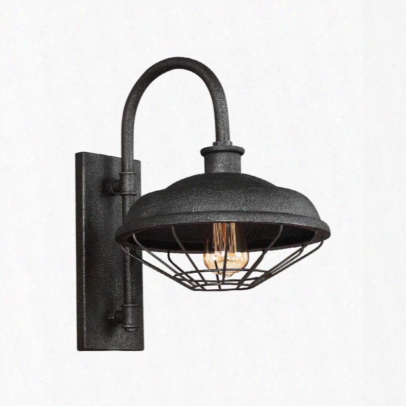 Murray Feiss Lennex 1-light Indoor And Outdoor Wall Lantern In Slated Grey Metal