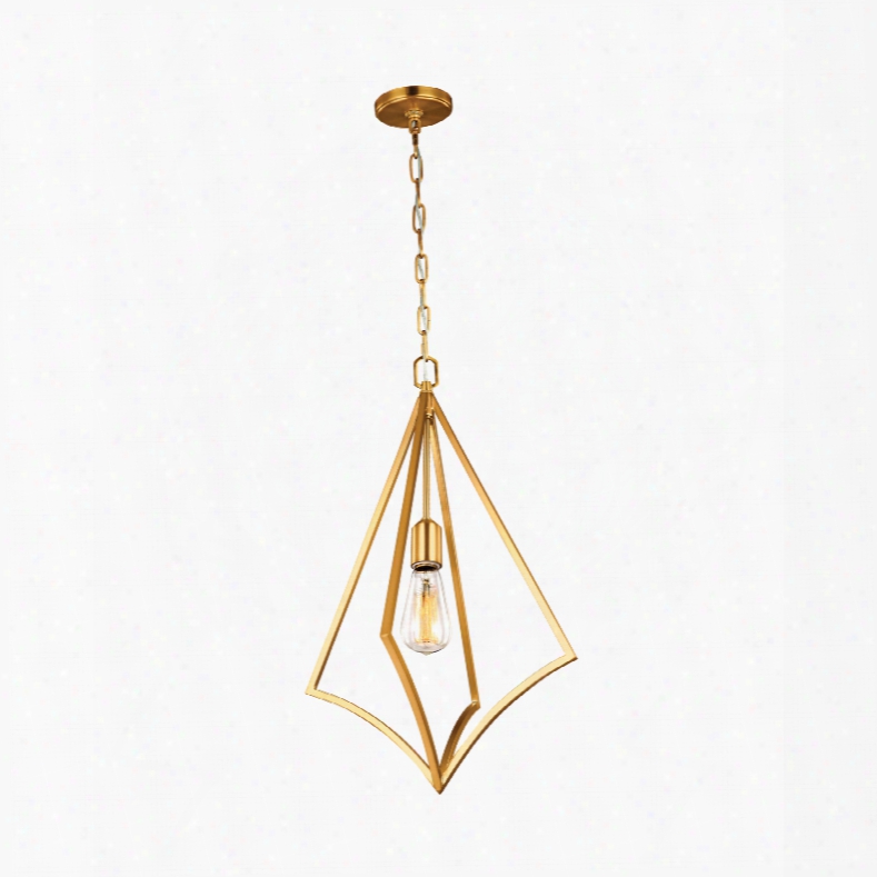 Murray Feiss Nico 1-light Pendant In Burnished Brass