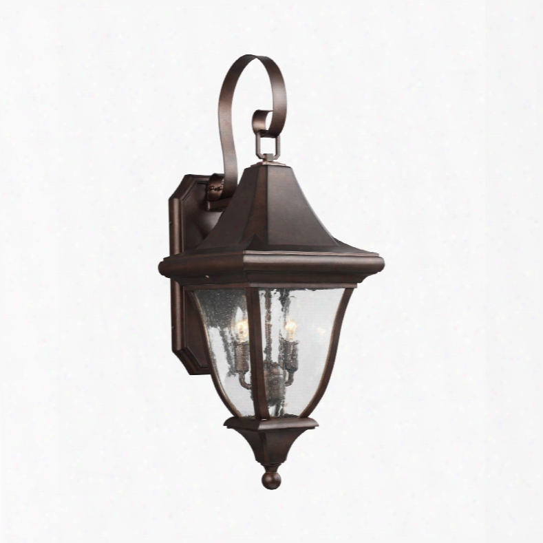 Murray Feiss Oakmont 2-light Outdoor Wall Lantern In Patina Bronze