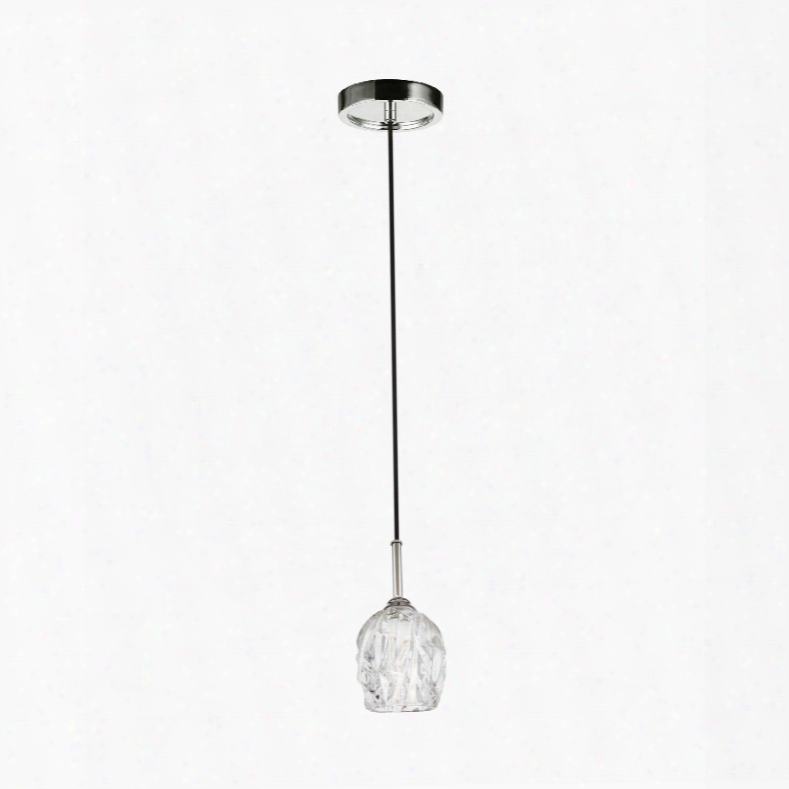 Murray Feiss Rubin 1-light Mini-pendant In Polished Nickel