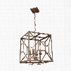 Murray Feiss Marquelle 4-Light Chandelier in Distressed Goldleaf