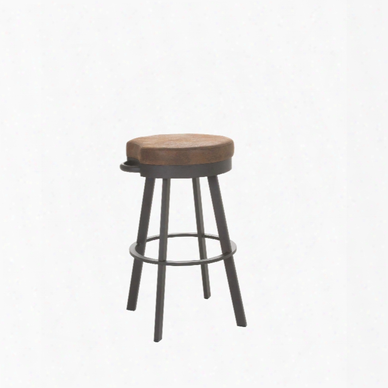 Amisco Bryce 26 Inch Swivel Counter Stool