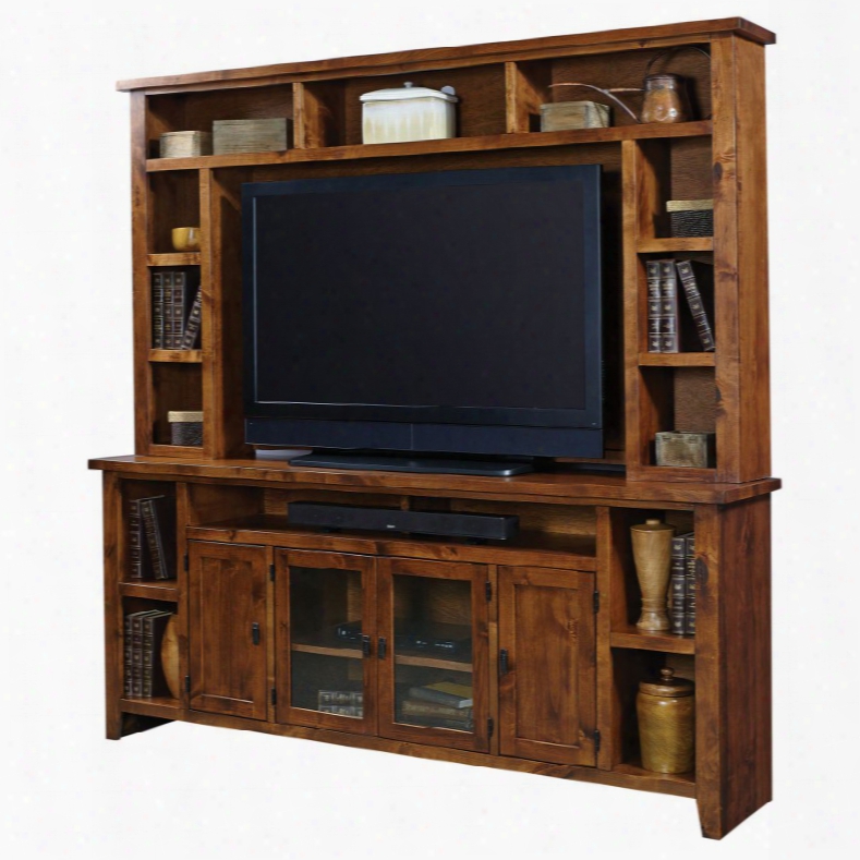 Aspenhome Alder Grove 84 Inch Console With Hutch In Fruitwood