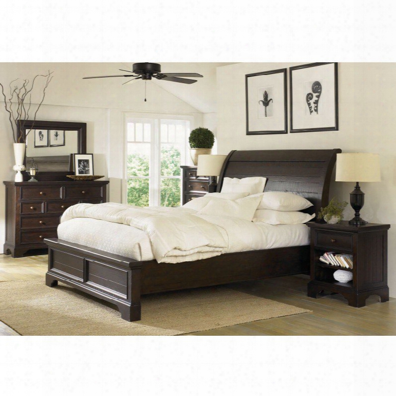 Aspenhome Bayfield 5-piece Sleigh Bedroom Set