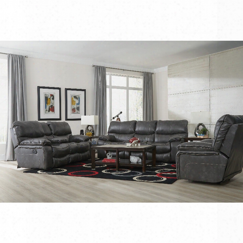 Catnapper Camden Rocker Recliner In Steel