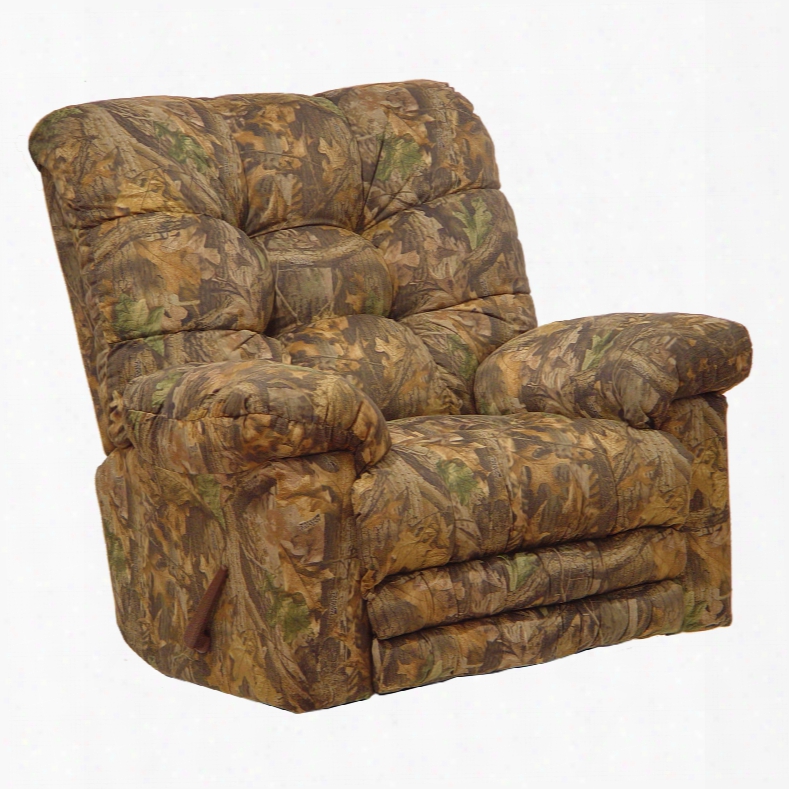 Catnapper Cloud Nine Camouflage Oversized Chaise Rocker Recliner With X-tra Comfort In Infinity