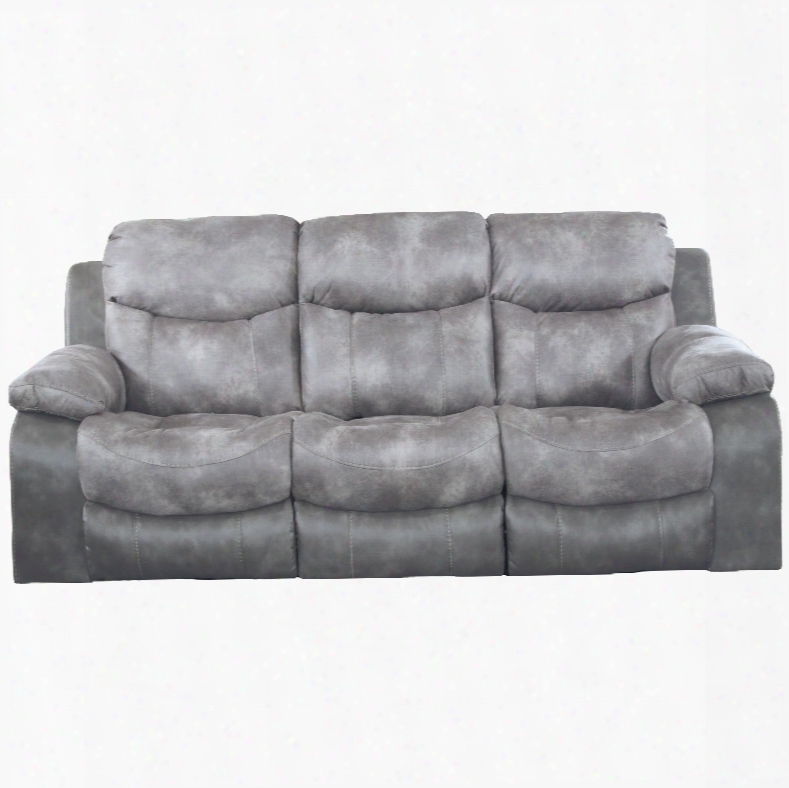 Catnapper Henderson Power Reclining Sofa With Drop Down Table In Steel